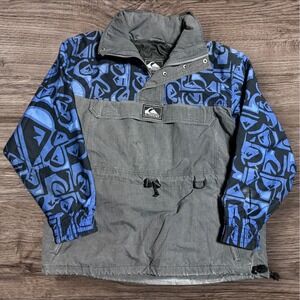 Vintage Quiksilver Men's Medium Jacket Faces 90s Puffer Rare Retro Surf‎ Snow